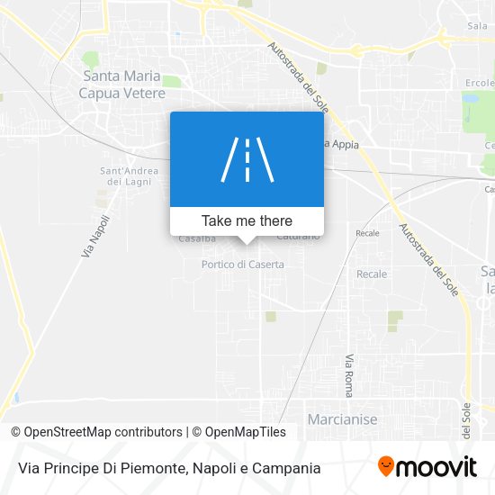 Via Principe Di Piemonte map
