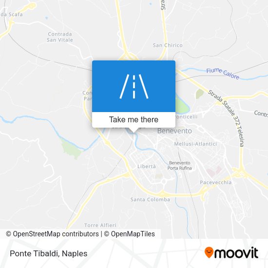 Ponte Tibaldi map