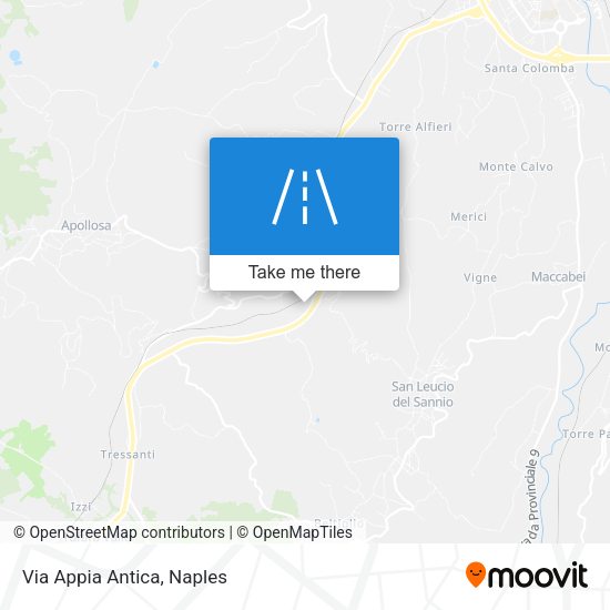 Via Appia Antica map