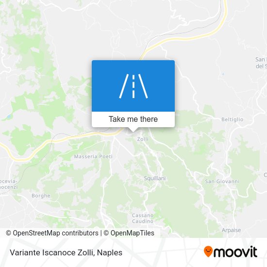 Variante Iscanoce Zolli map