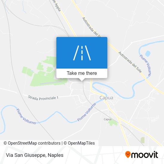 Via San Giuseppe map