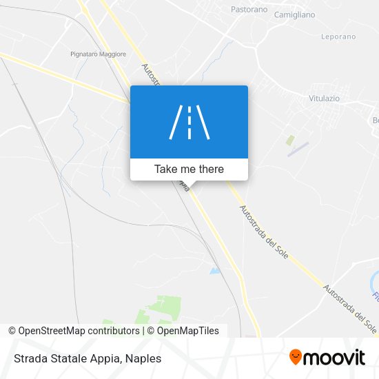 Strada Statale Appia map