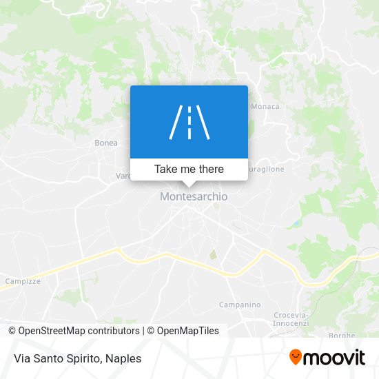 Via Santo Spirito map