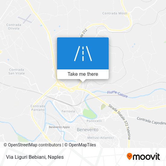 Via Liguri Bebiani map