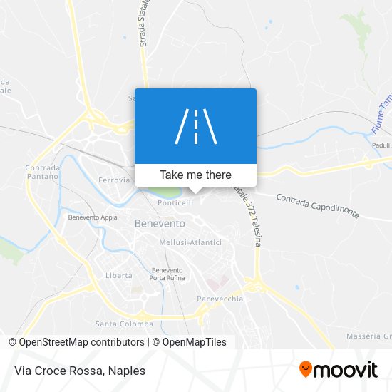 Via Croce Rossa map