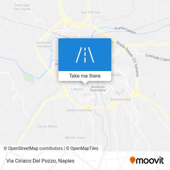 Via Ciriaco Del Pozzo map