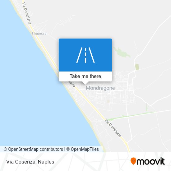 Via Cosenza map