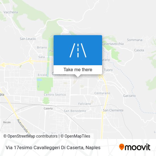 Via 17esimo Cavalleggeri Di Caserta map