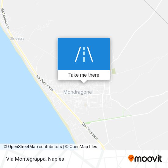 Via Montegrappa map