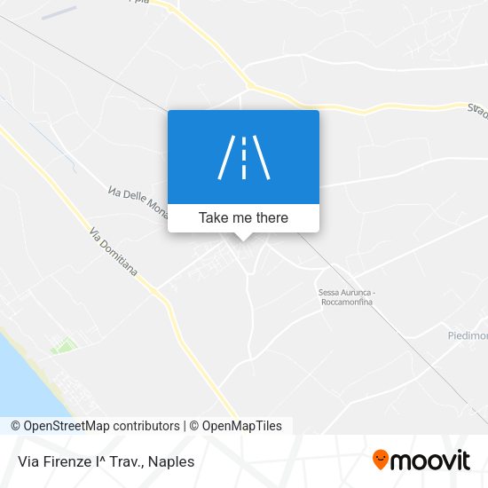 Via Firenze I^ Trav. map