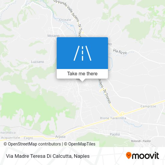 Via Madre Teresa Di Calcutta map