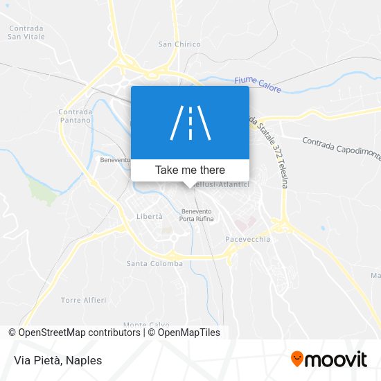 Via Pietà map
