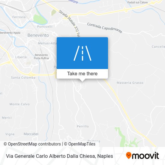 Via Generale Carlo Alberto Dalla Chiesa map