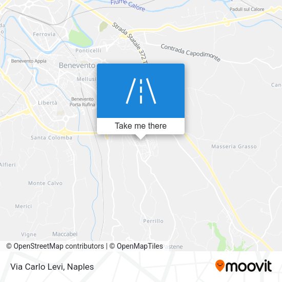 Via Carlo Levi map