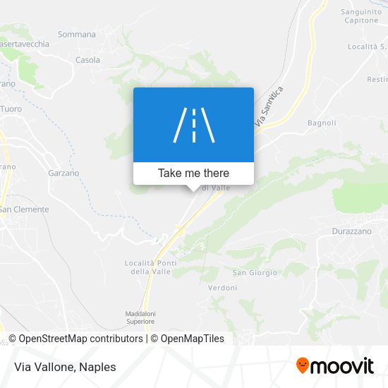 Via Vallone map