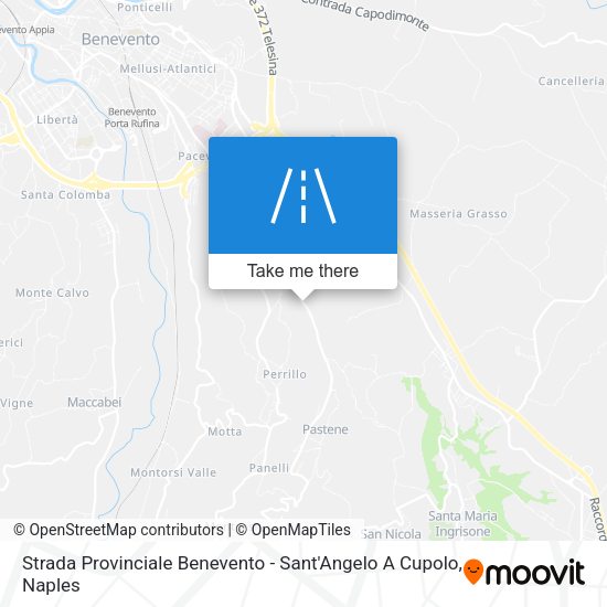 Strada Provinciale Benevento - Sant'Angelo A Cupolo map