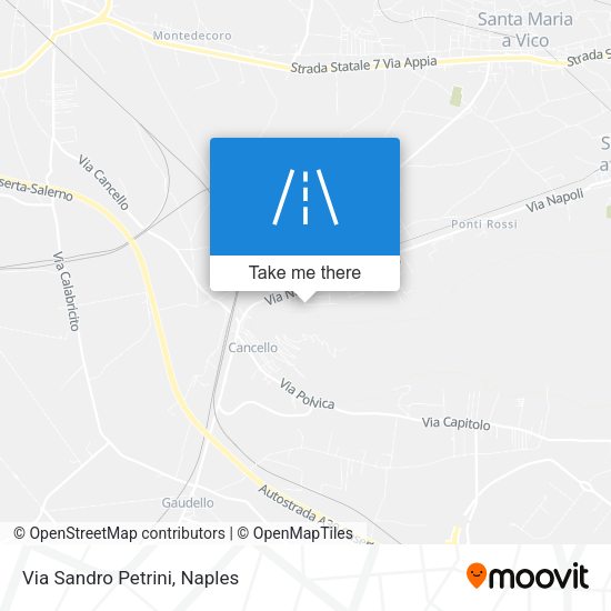Via Sandro Petrini map