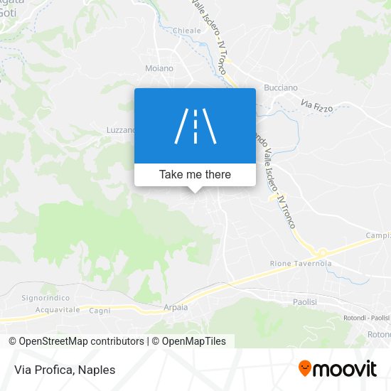 Via Profica map