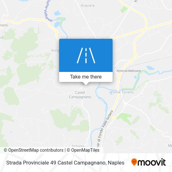 Strada Provinciale 49 Castel Campagnano map