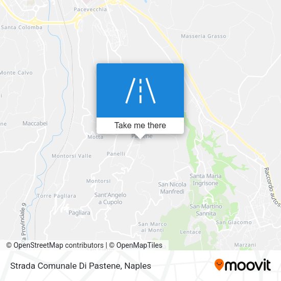 Strada Comunale Di Pastene map