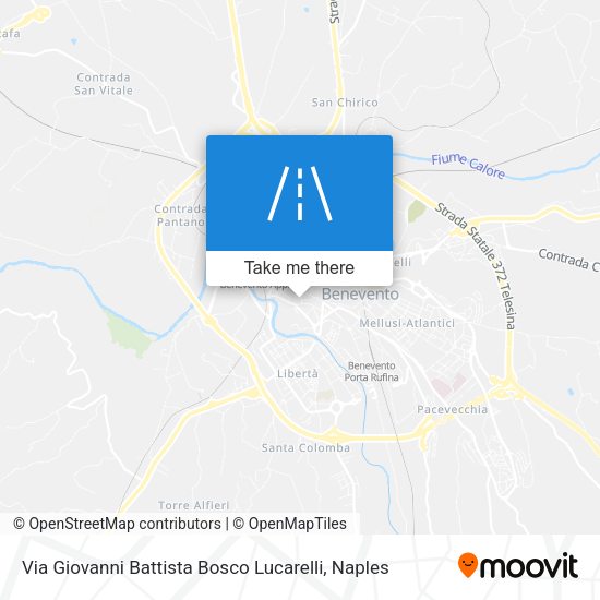 Via Giovanni Battista Bosco Lucarelli map