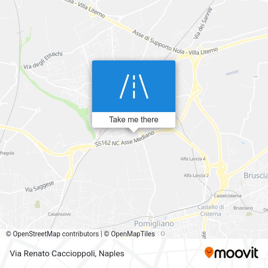 Via Renato Caccioppoli map