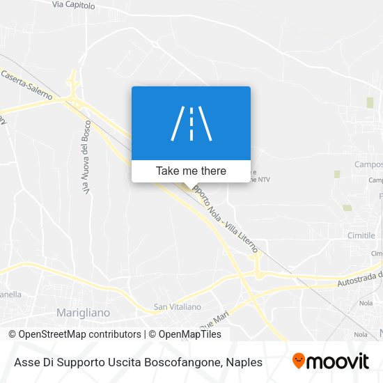 Asse Di Supporto Uscita Boscofangone map
