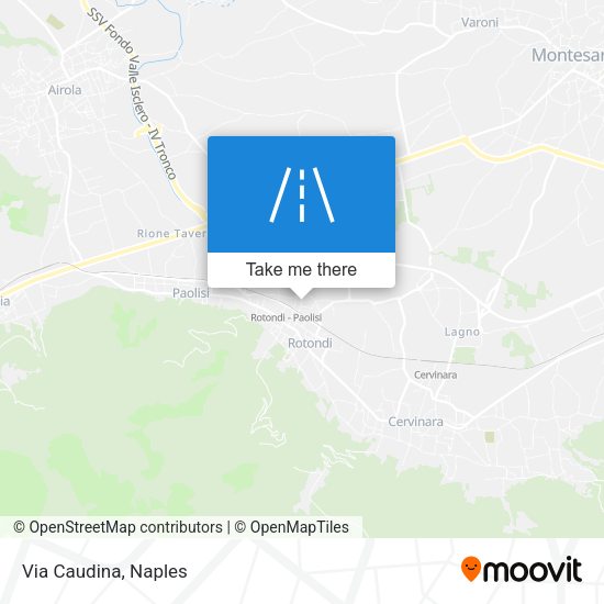 Via Caudina map