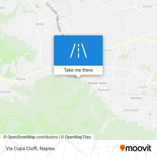 Via Cupa Cioffi map