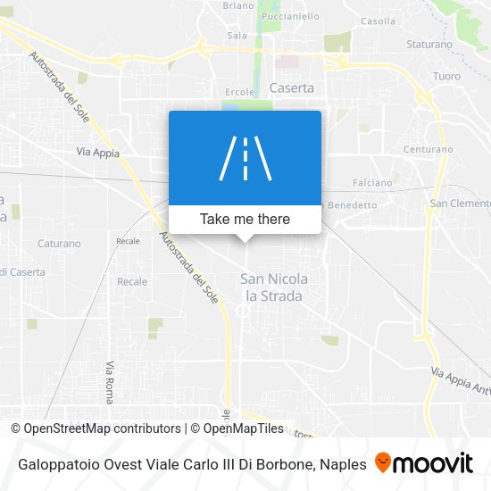 Galoppatoio Ovest Viale Carlo III Di Borbone map