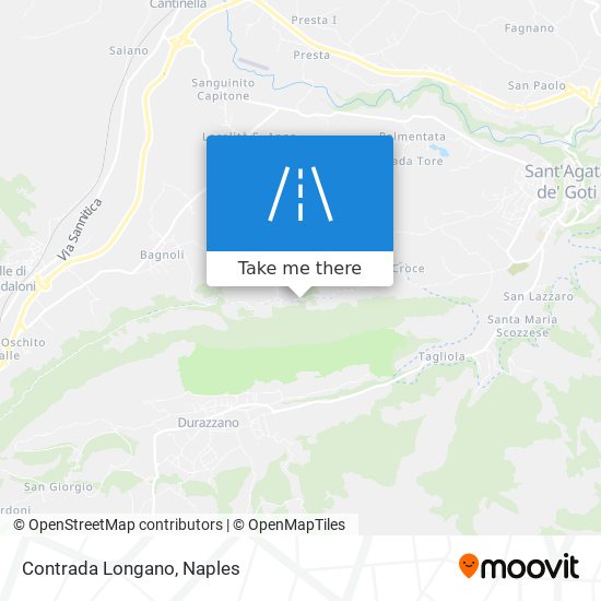 Contrada Longano map