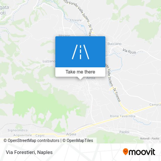 Via Forestieri map