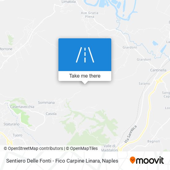 Sentiero Delle Fonti - Fico Carpine Linara map