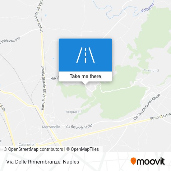 Via Delle Rimembranze map