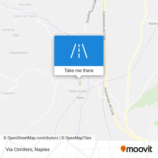 Via Cimitero map