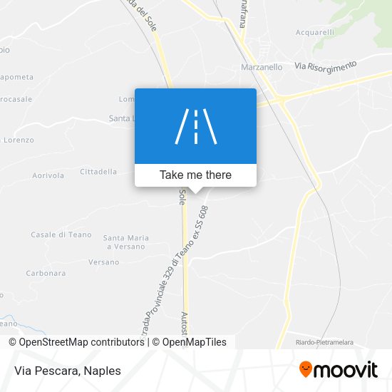 Via Pescara map