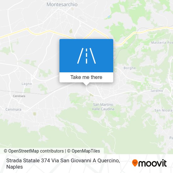 Strada Statale 374 Via San Giovanni A Quercino map