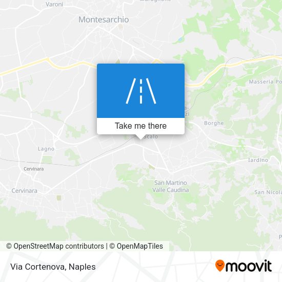 Via Cortenova map