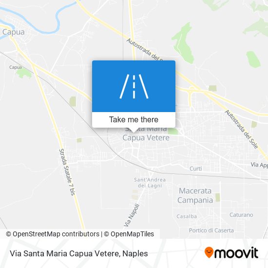 Via Santa Maria Capua Vetere map