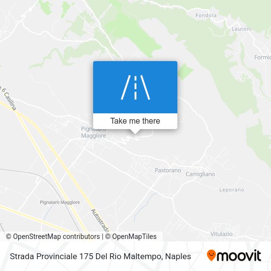 Strada Provinciale 175 Del Rio Maltempo map