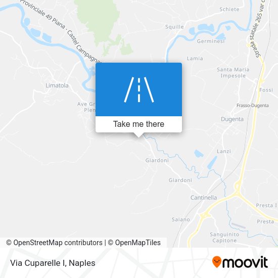 Via Cuparelle I map
