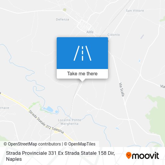 Strada Provinciale 331 Ex Strada Statale 158 Dir map