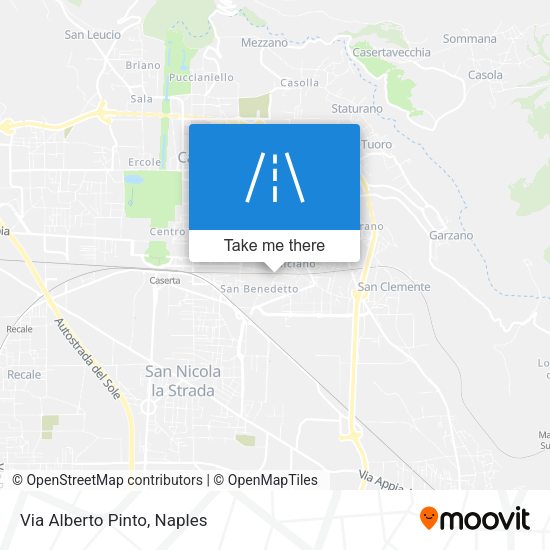 Via Alberto Pinto map