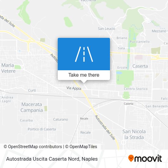 Autostrada Uscita Caserta Nord map