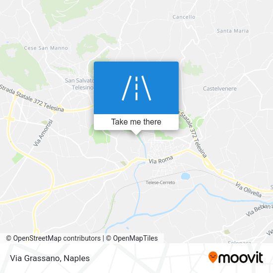 Via Grassano map