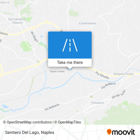 Sentiero Del Lago map