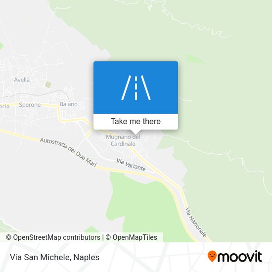 Via San Michele map
