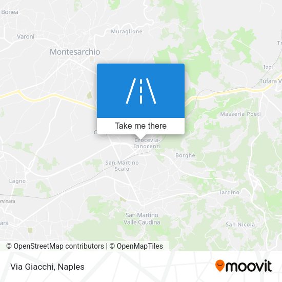 Via Giacchi map