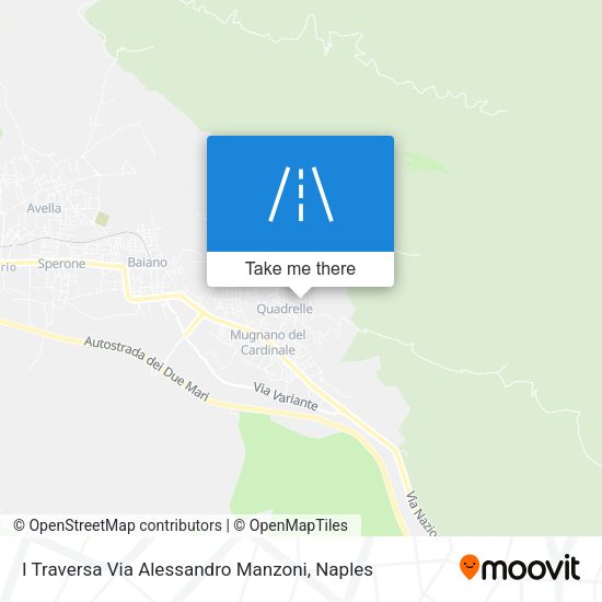 I Traversa Via Alessandro Manzoni map