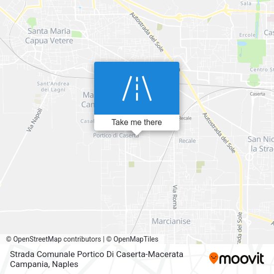 Strada Comunale Portico Di Caserta-Macerata Campania map